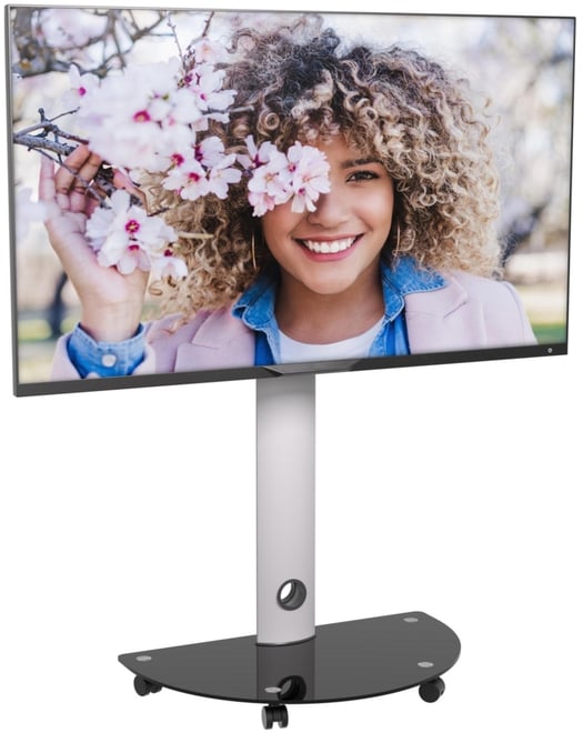 Rolling Tv Stand with Swivel for 32"-72" Screens Holds up to 88lbs.