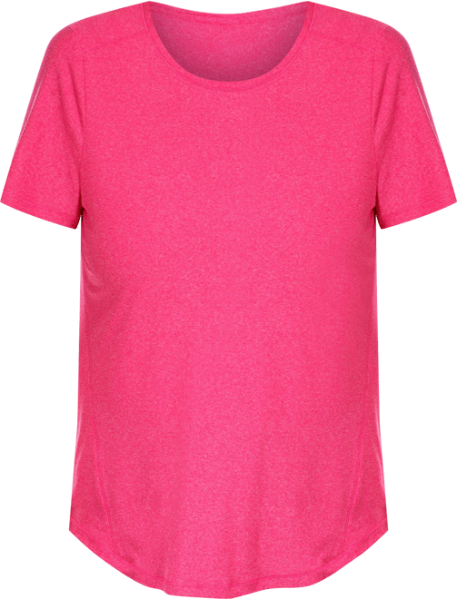RB3 Womens Short Sleeve Seamed Melange Tee