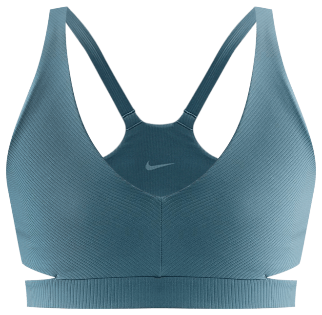 Nike Zenvy Rib Sujetador deportivo de sujeción ligera con almohadilla - Mujer