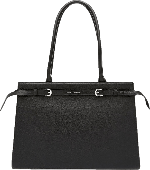 Peppa Leather Tote Bag in Black