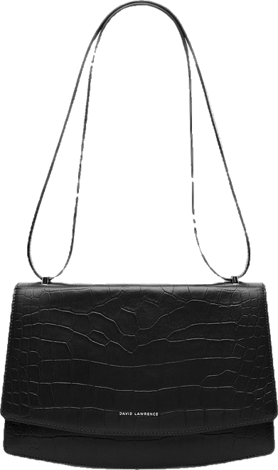 Hadley Textured Leather Bag in Black
