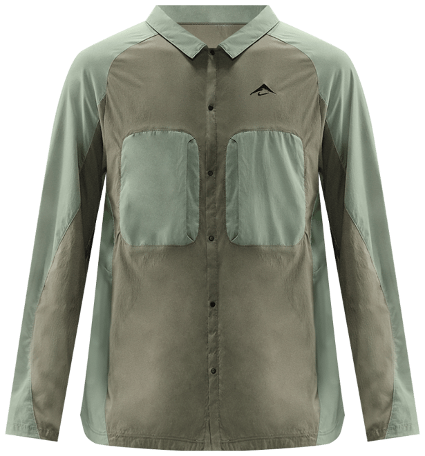 Nike Trail Chamarra tipo camisa de correr Dri-FIT ADV UV para hombre