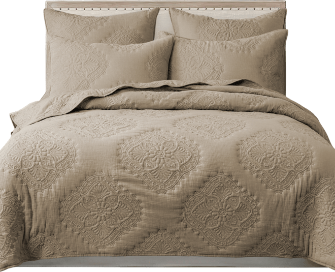 Muslin Stitch Stitching 2-Pc. Quilt Set, Twin/Twin Xl