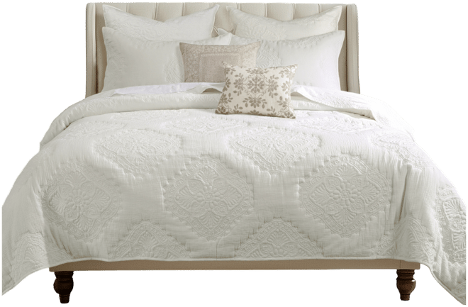 Muslin Stitch Stitching 3-Pc. Quilt Set, King/California King