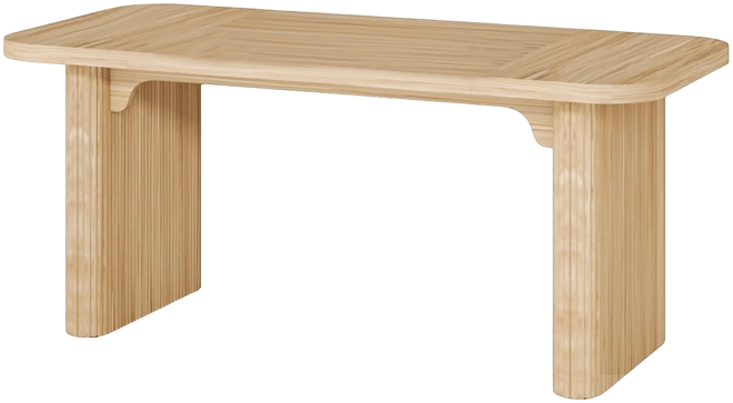 Farmhouse Dining Table for 4-6 People, 62-Inch Modern Kitchen Table with Double Robust Pedestal, Wooden Dinner Table(Only Table)