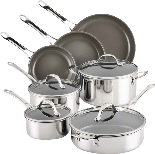 EverLast Ceramic Nonstick 11-Pc. Cookware Set