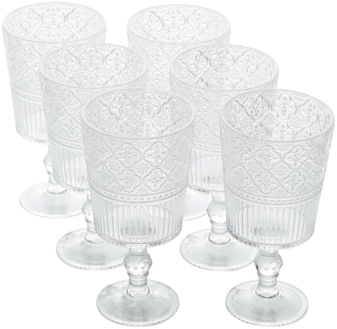Victoria Acrylic All-Purpose Goblets, Set of 6