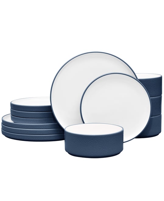 Colortex Stone 12-Piece Dinnerware Set, Service for 4