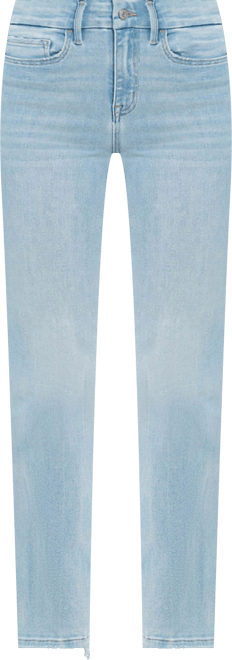 Women's High Rise Distressed Hem Bootcut Jeans