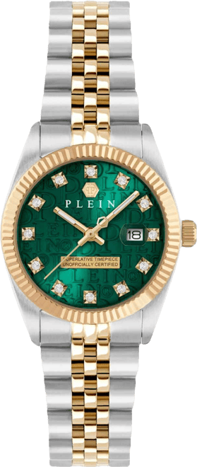 Women's Date Superlative Two-Tone Stainless Steel Bracelet Watch 28mm