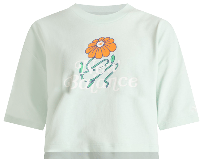 Tシャツ・カットソー New Balance Track Crop Ringer Short Sleeve T-shirt 5FT1608 Amazon | [ニューバランス] レディース 半袖Tシャツ ドライ
