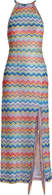 slim fit dress slacks Chevron Maxi Dress for Women main image 1