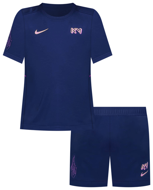 Nike Dri-FIT Kylian Mbappé Little Kids' ACD25 Short Sleeve Top and Shorts Set