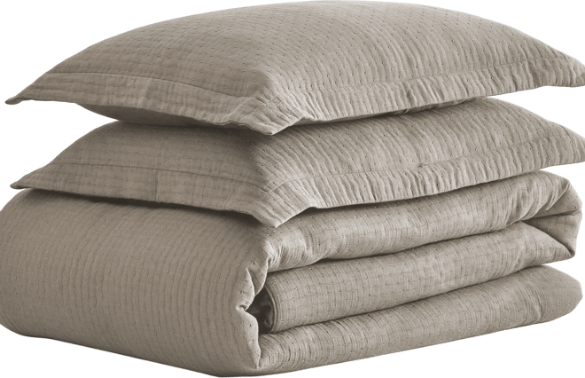 Reede Textured 3-Pc. Duvet Cover Set, Full/Queen