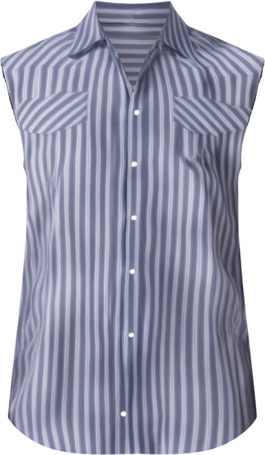 Big & Tall Western Snap Front Muscle Shirt