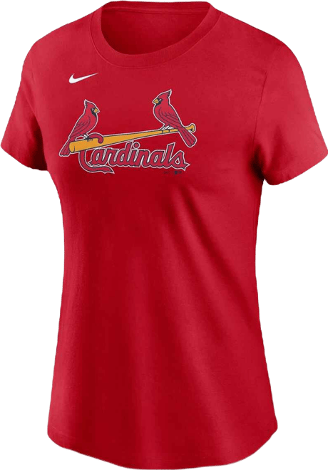 Women's Red St. Louis Cardinals Fuse Wordmark T-Shirt
