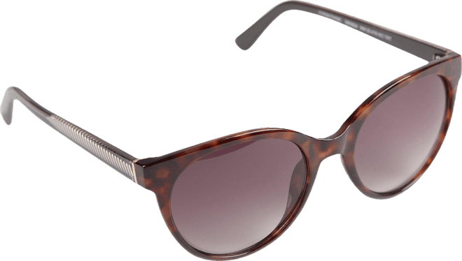 Nine West Womens Tortoiseshell Round Sunglasses