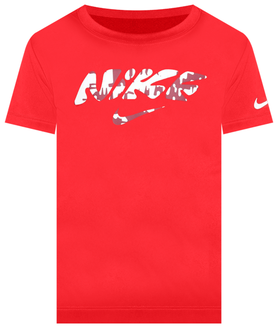 Nike Dri-FIT Playera con gráfico Multi Bold para niños talla pequeña