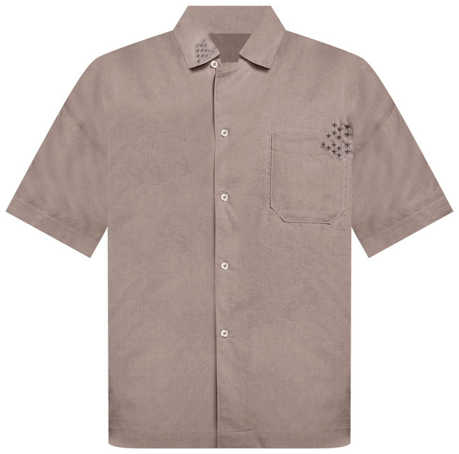 Nike Life Men's Linen Short-Sleeve Button Down