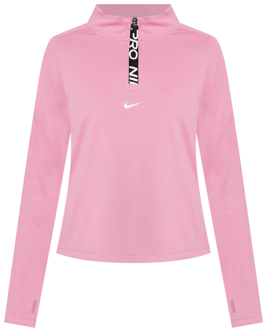 Nike Pro Dri-FIT Uzun Kollu Yarım Fermuarlı Kız Çocuk Üstü
