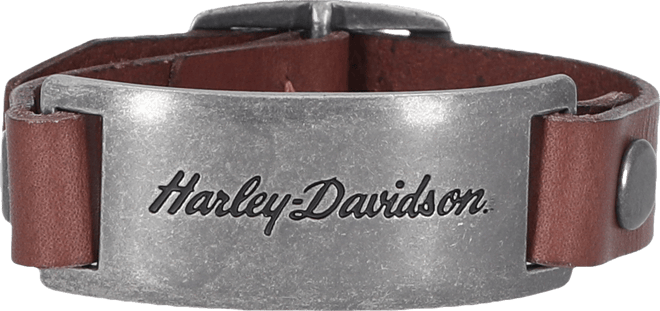 Harley-Davidson Script Metal Plaque Cuff