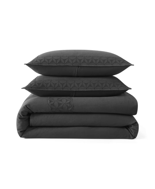 Pure Hotel Eyelet 3-Pc. Comforter Set, King