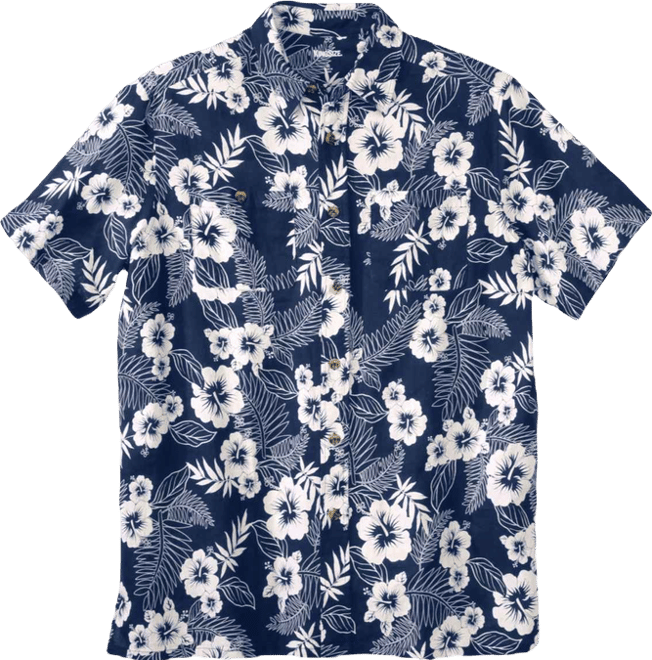 Big & Tall Short-Sleeve Linen Shirt