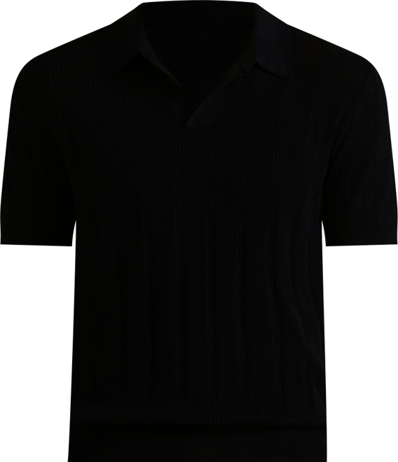 Men's Johnny Collar Stripe Polo Shirt