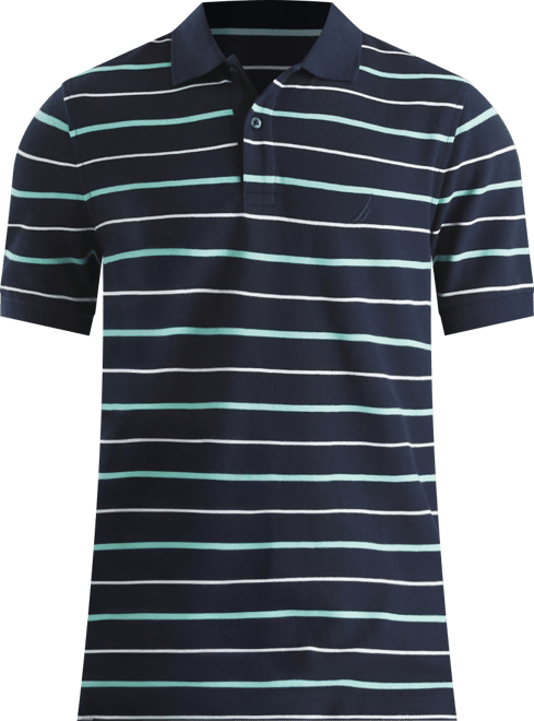 Men's Striped Classic-Fit Deck Polo Shirt