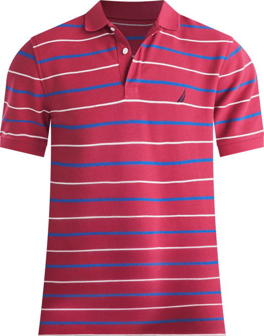 Men's Striped Classic-Fit Deck Polo Shirt