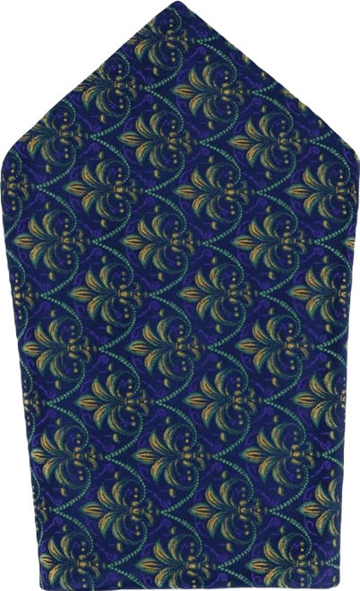 Men's The French Quarter Fleur dis Lis Silk Novelty Pocket Square