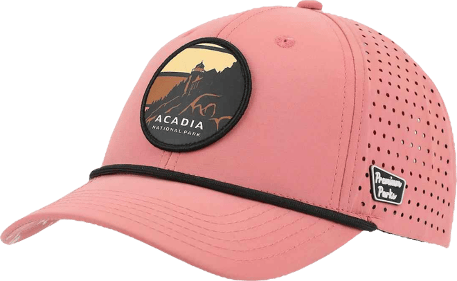 Men's Acadia National Park Pink 6-Panel Unstructured Hat