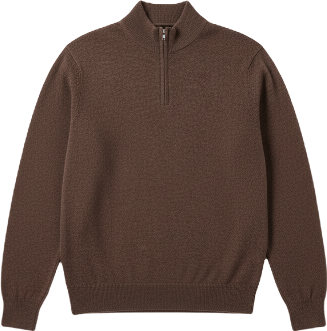 Men's Cashmere Half-Zip Sweater
