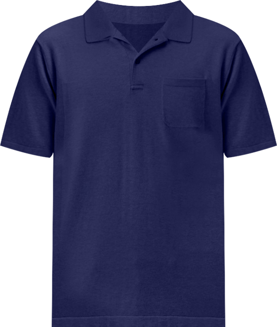 Men's Cotton Silk Cashmere Blend Polo T-Shirt
