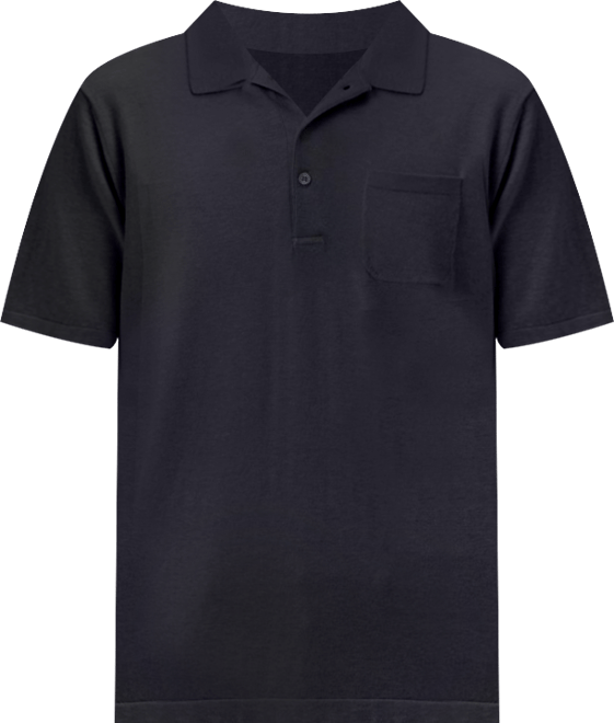 Men's Cotton Silk Cashmere Blend Polo T-Shirt