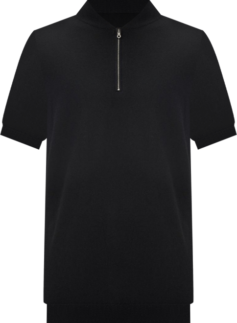 Men's Silk Cashmere Zip T-Shirt