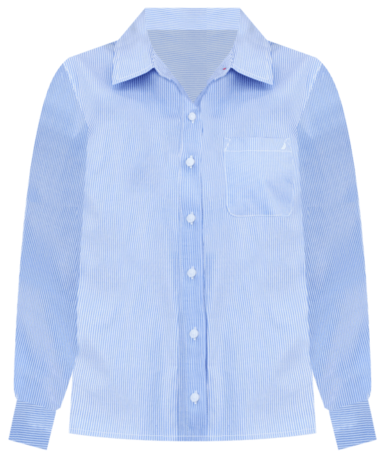 Women's Newport Striped Ribbed Cotton Long Sleeve Shirt