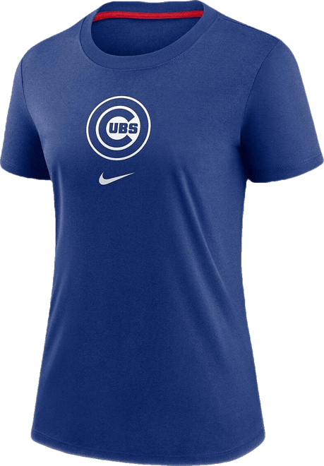 Women's Royal Chicago Cubs Authentic Collection Early Work Tri-Blend T-Shirt