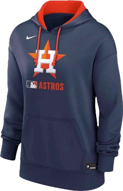Women's Navy Houston Astros Authentic Collection Performance Pullover Hoodie