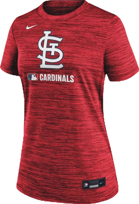 Women's Red St. Louis Cardinals Authentic Collection Velocity Performance T-Shirt