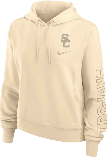 Women's Tan Usc Trojans One Pullover Hoodie