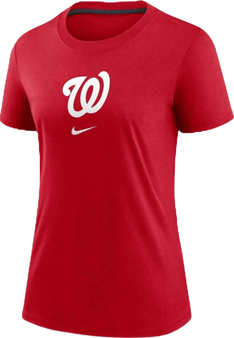Women's Red Washington Nationals Authentic Collection Early Work Tri-Blend T-Shirt