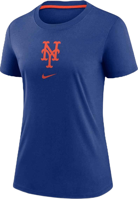 Women's Royal New York Mets Authentic Collection Early Work Tri-Blend T-Shirt