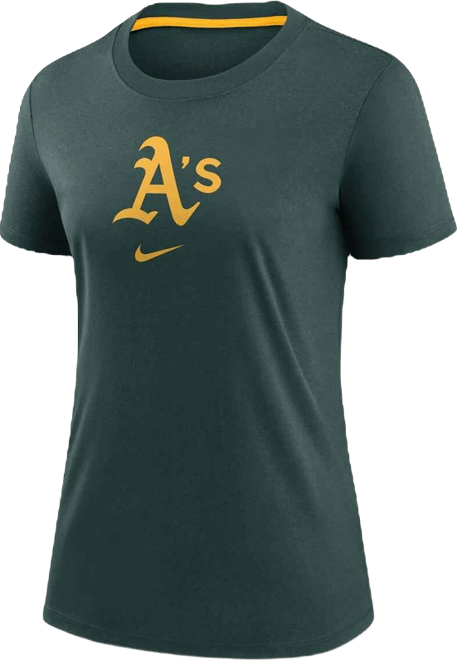 Women's Green Athletics Authentic Collection Early Work Tri-Blend T-Shirt