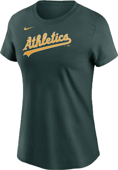 Women's Green Athletics Fuse Wordmark T-Shirt