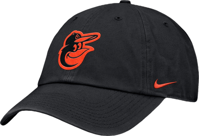 Women's Black Baltimore Orioles Club Adjustable Hat