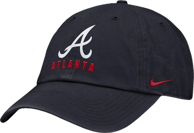 Women's Navy Atlanta Braves Club Adjustable Hat