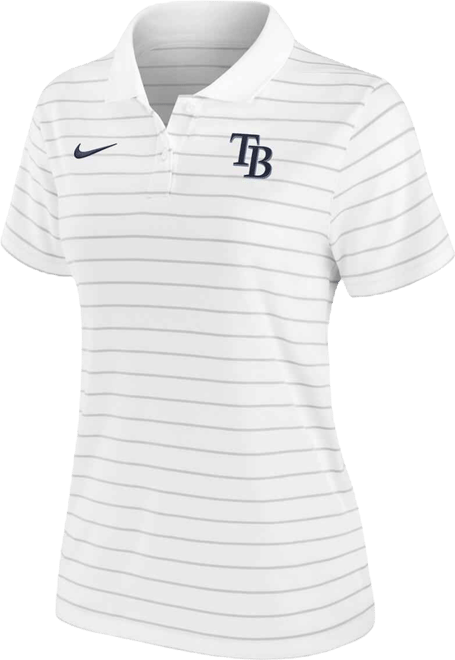 Women's White Tampa Bay Rays Authentic Collection Victory Performance Polo Shirt