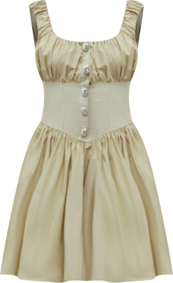 Women's Corset Look Mini Dress