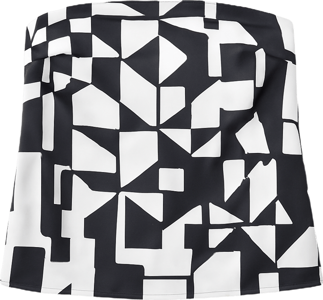 Women's Plus Size Column Satin Tube Top